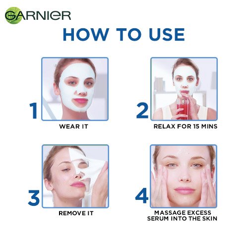 How To Use Garnier Serum Sheet Mask